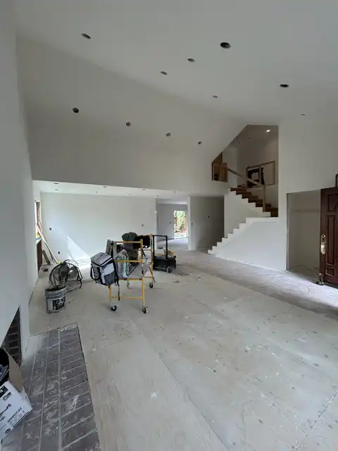 Level-5 finish the whole two story house, installed new inside and outside corners project photo